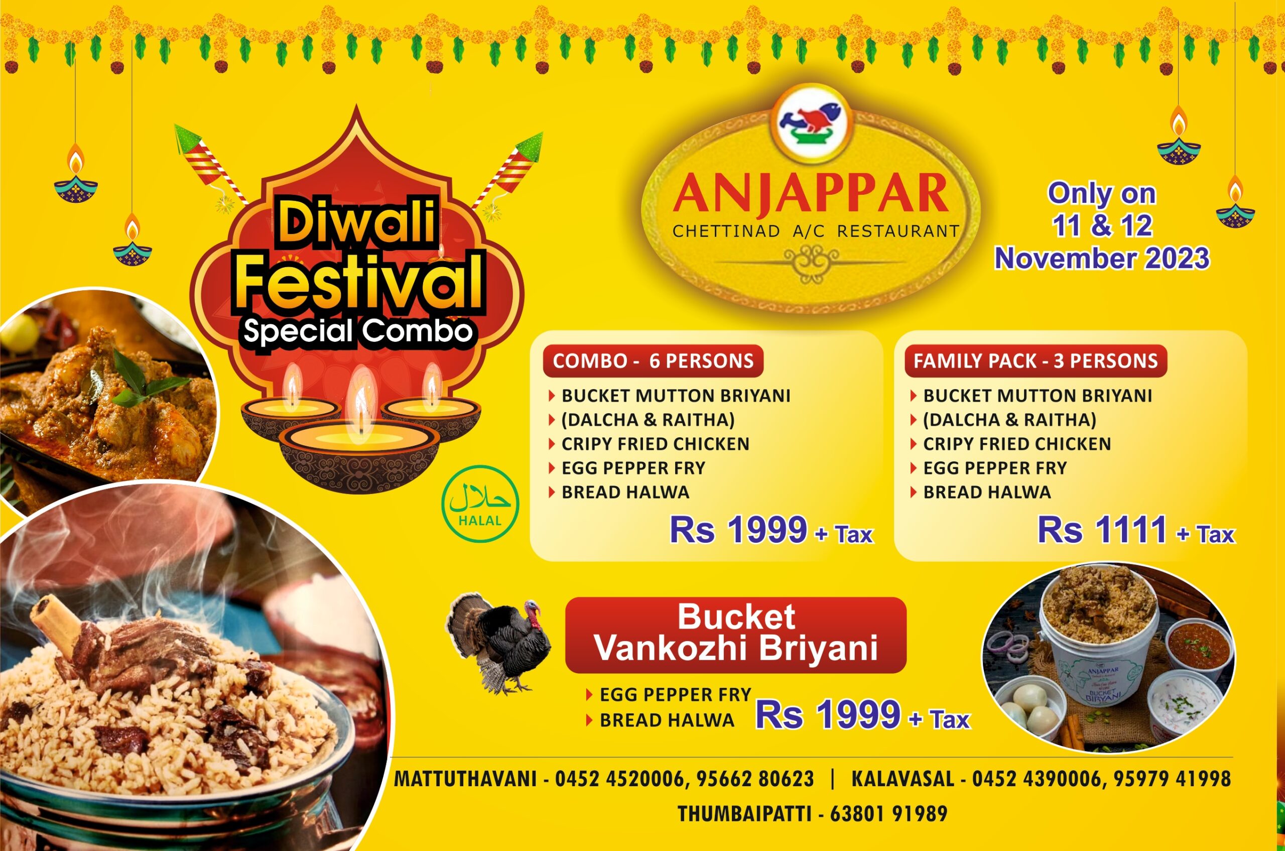 ANJAPPAR Diwali offer